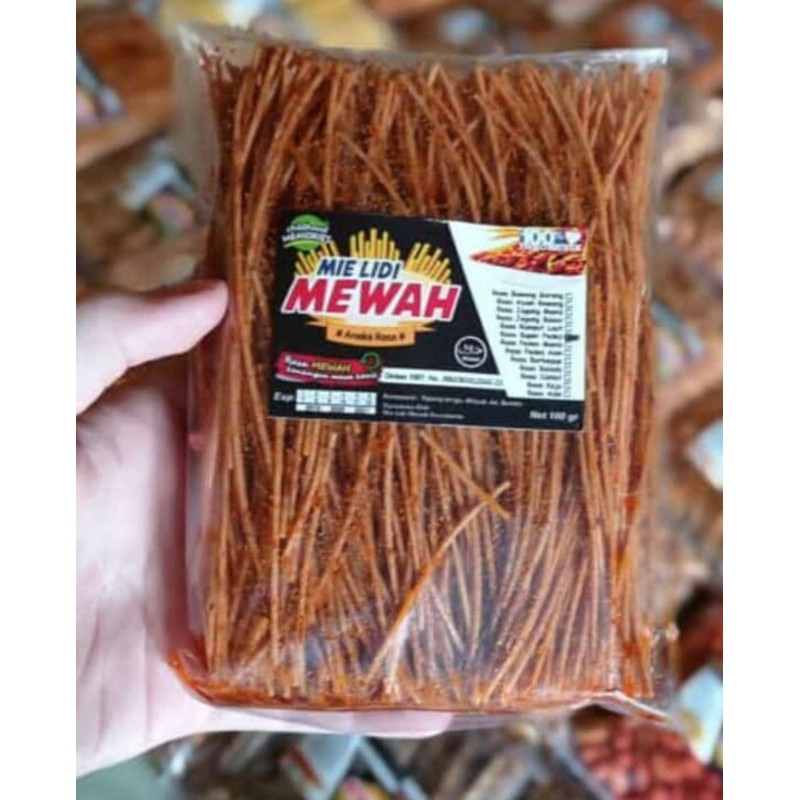 

mie lidi super pedas 100gram || mie gepeng super pedas 100gram