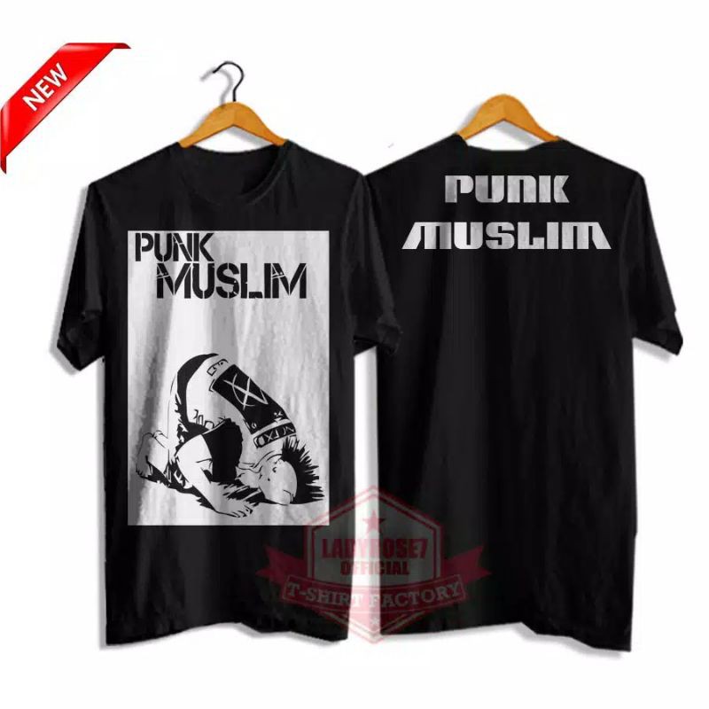 KAOS HITAM PUNK MUSLIM TERBARU