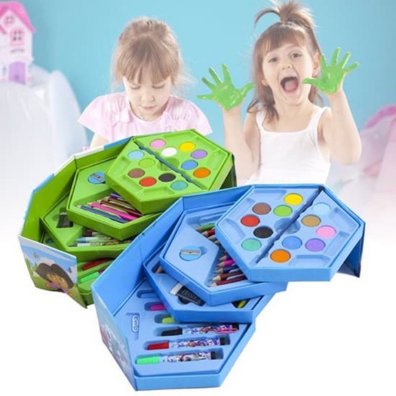 

YUH MM - Crayon set 46 art set crayon pensil warna crayon warna lengkap crayon pensil serbaguna all