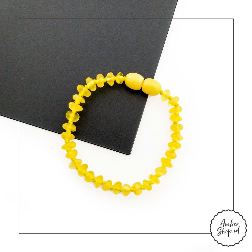 AS24 (FREE GIFT) Gelang Amber pereda tumbuh gigi bayi - Amber Shop