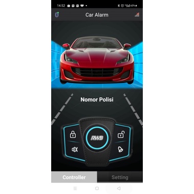 ALARM  MOBIL RWB PREMIUM SERIES( Konek Android)