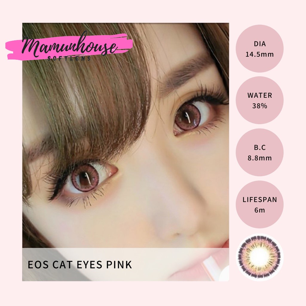 ORIGINAL Softlens EOS Cat Eyes Brown Grey Blue Pink Softlens Soflens Softlenses