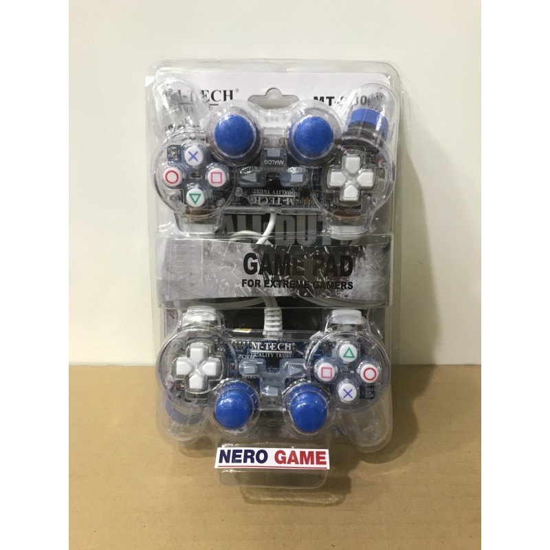 STIK STICK GAMEPAD USB PC LAPTOP DOUBLE TRANSPARAN TERMURAH