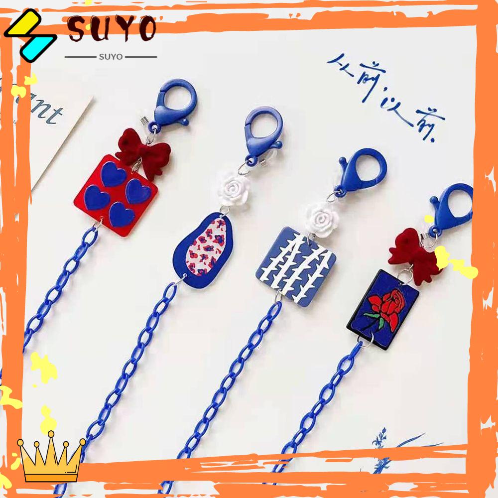 Suyo Tali Lanyard Rantai Kacamata Bahan Akrilik Untuk Wanita