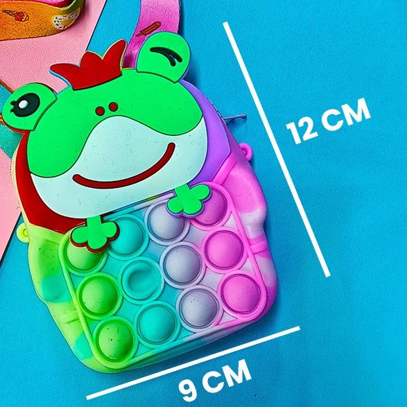✳ Pop It Sling Bag Tas Selempang Jelly Anak / Pop it Tas Popite Baru Fidget Toys Unzip Toys Messenge