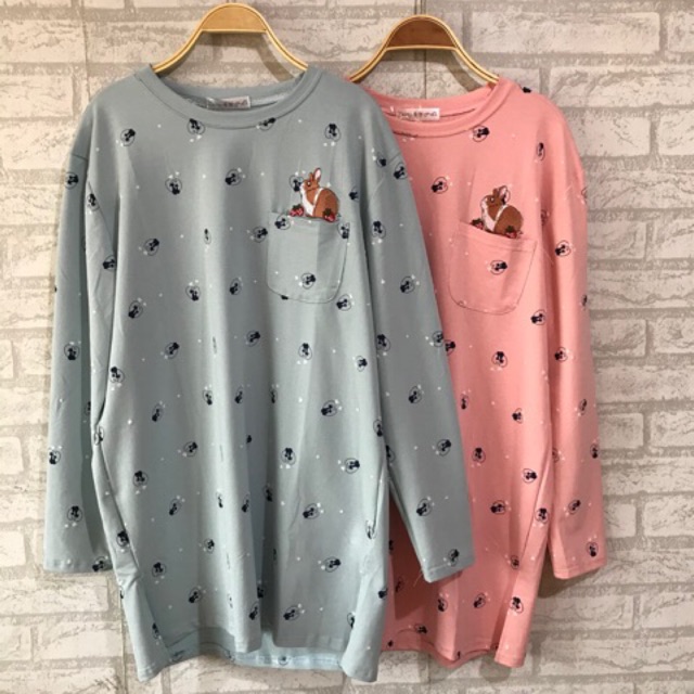 543 tunik kaos bordir babyterry import All size  adem strech