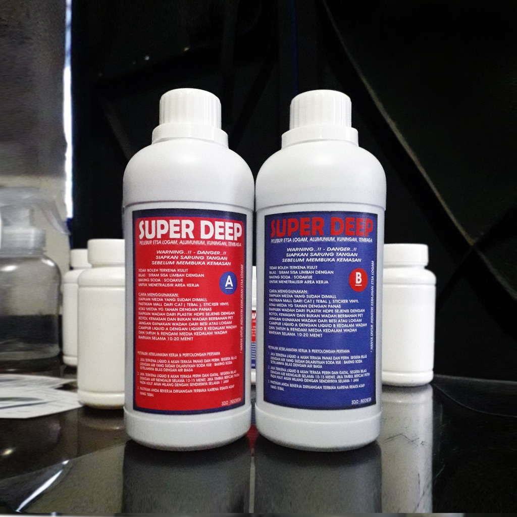 Helle_Bore Cairan Pelebur Logam Untuk Etsa Kuningan, Almunium, Tembaga Sepaket A+B 100Ml