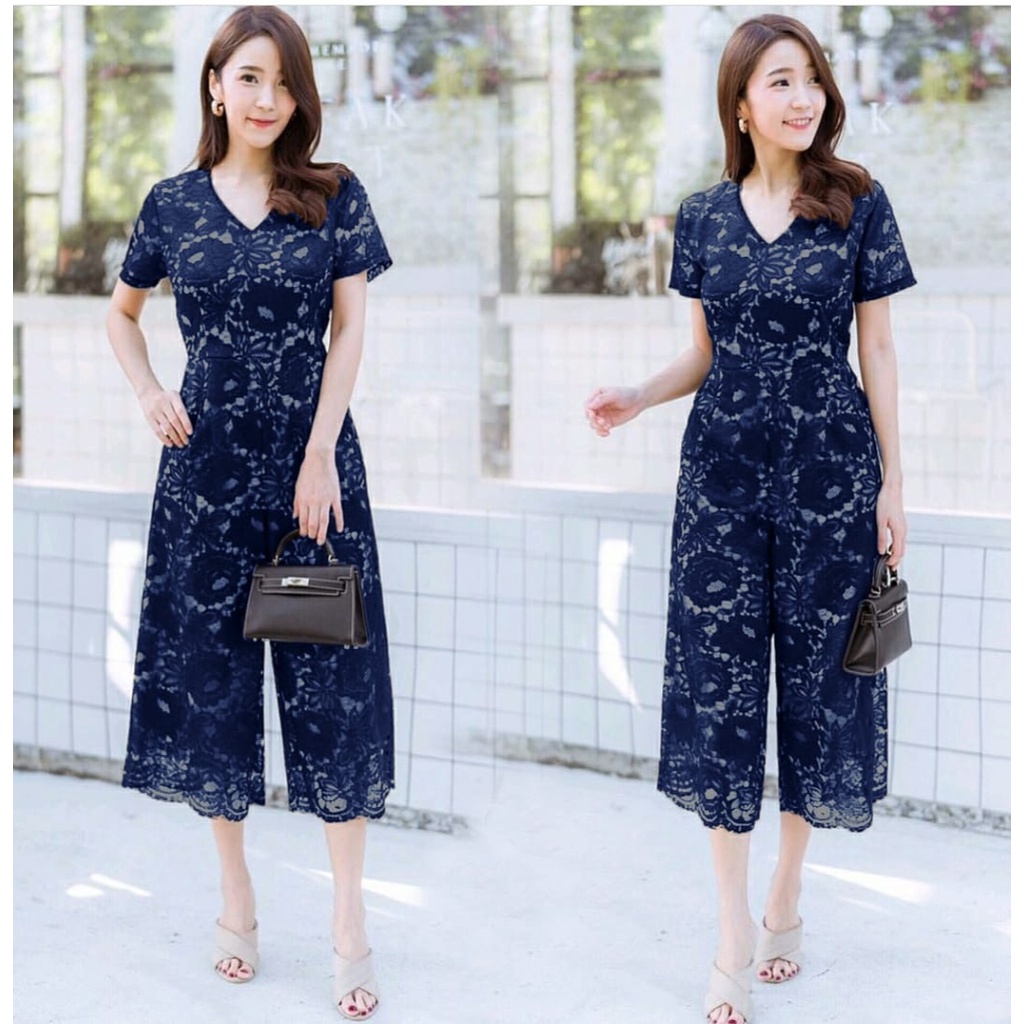 FWG - JUMPSUIT SARA / JUMPSUIT WANITA / PLAYSUIT / JUMPSUIT BRUKAT / JUMPSUIT KOREA