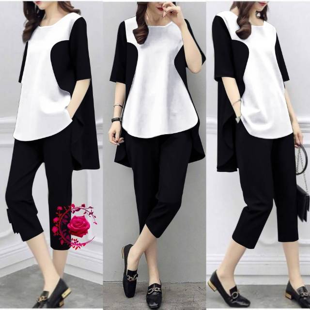 HDMB ST MARLINDA KOMBI PUTIH HITAM