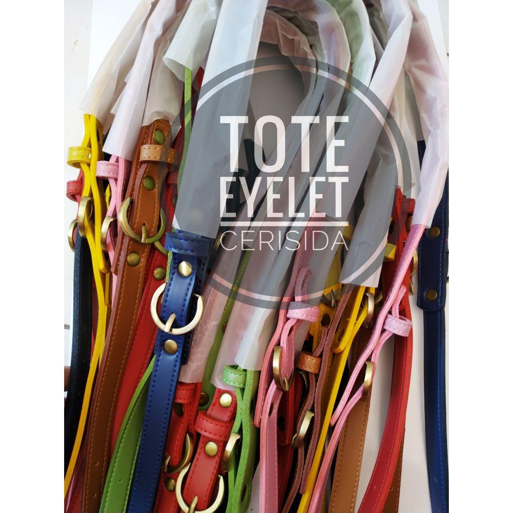 handle tote eyelet atg