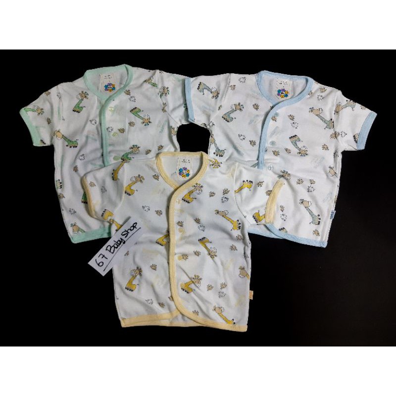 baju lengan pendek pdk atasan rumah bayi baby anak nova 3pc S M L motif 6, 9, 12, 18 bulan 1 tahun