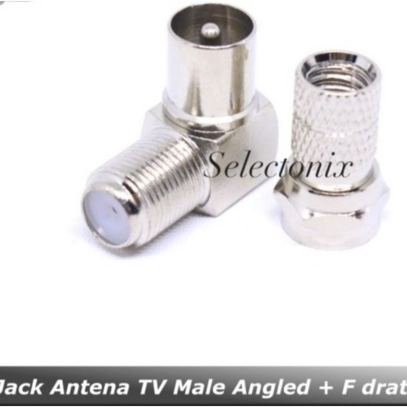 Jack Antena Male L to Connector F Taiwan