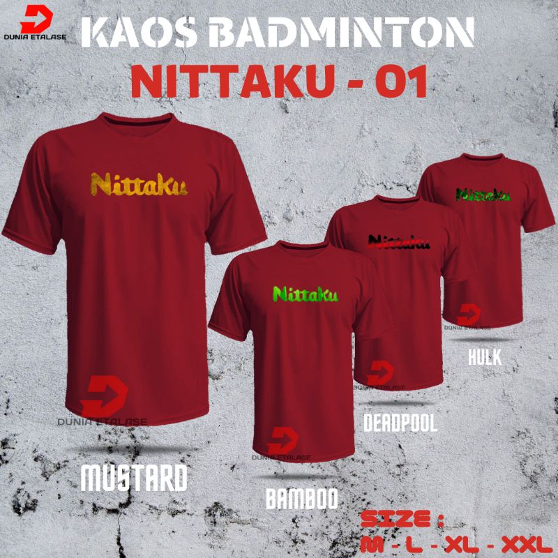 KPNM01 - KAOS PINGPONG BAJU TENIS MEJA NITTAKU JERSEY PREMIUM SABLON DTF