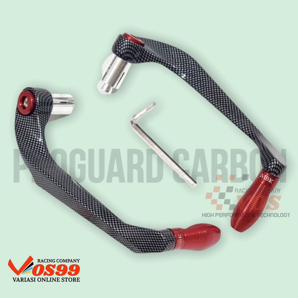 PROGUARD CARBON / HANDGUARD KARBON / PELINDUNG JARI TANGAN STANG MOTOR CNC BISA UNTUK SEMUA MOTOR