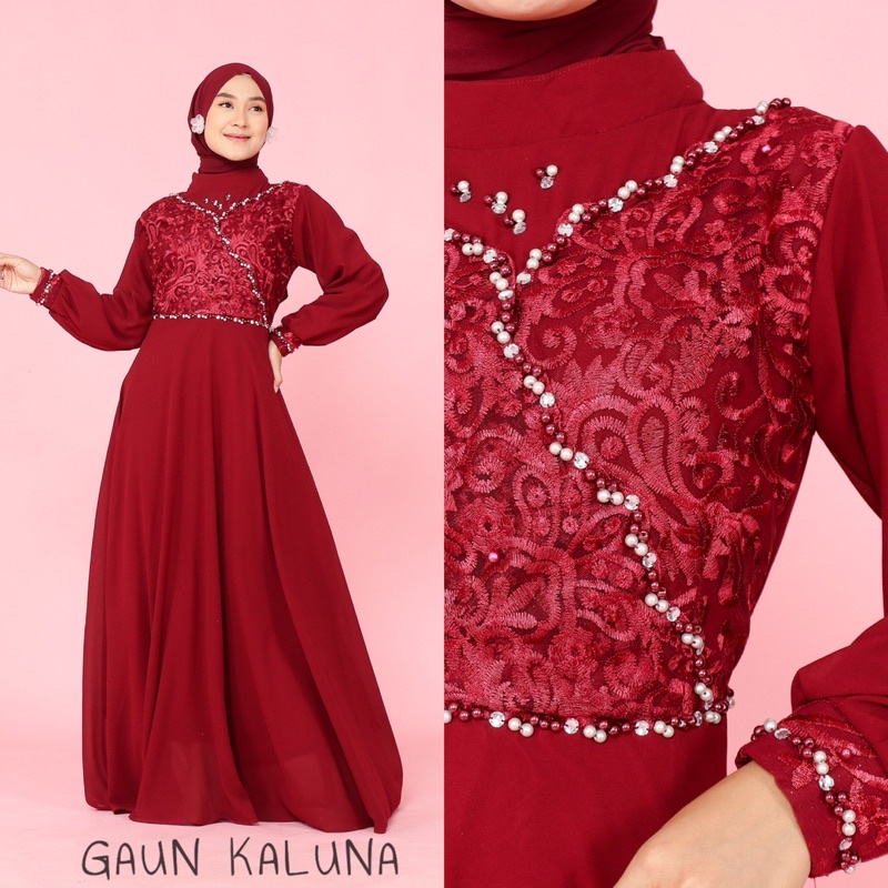 GAUN KALUNA/GAUN TUNANGAN/GAUN KONDANGAN/GAMIS BRIDESMAID