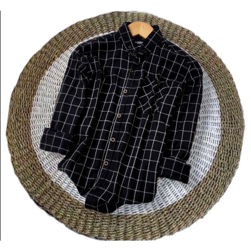 Kemeja flanel pria lengan panjang kotak cowok pria casual terbaru murah wanita brill einght dewasa j