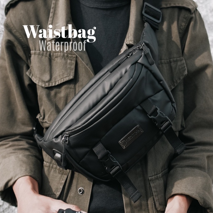 Waistbag Pria Waterproof Tas Pinggang Original - Yakut Mokamula