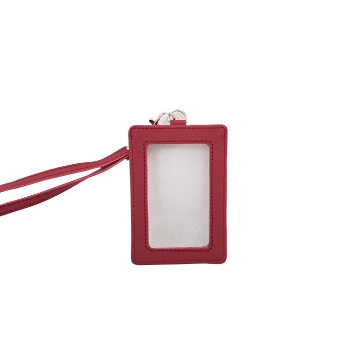 

Gilaa!!! Id Card Holder Name Tag Lanyard Kulit Dua Sisi Transparan Coklat Tua Hot Sale