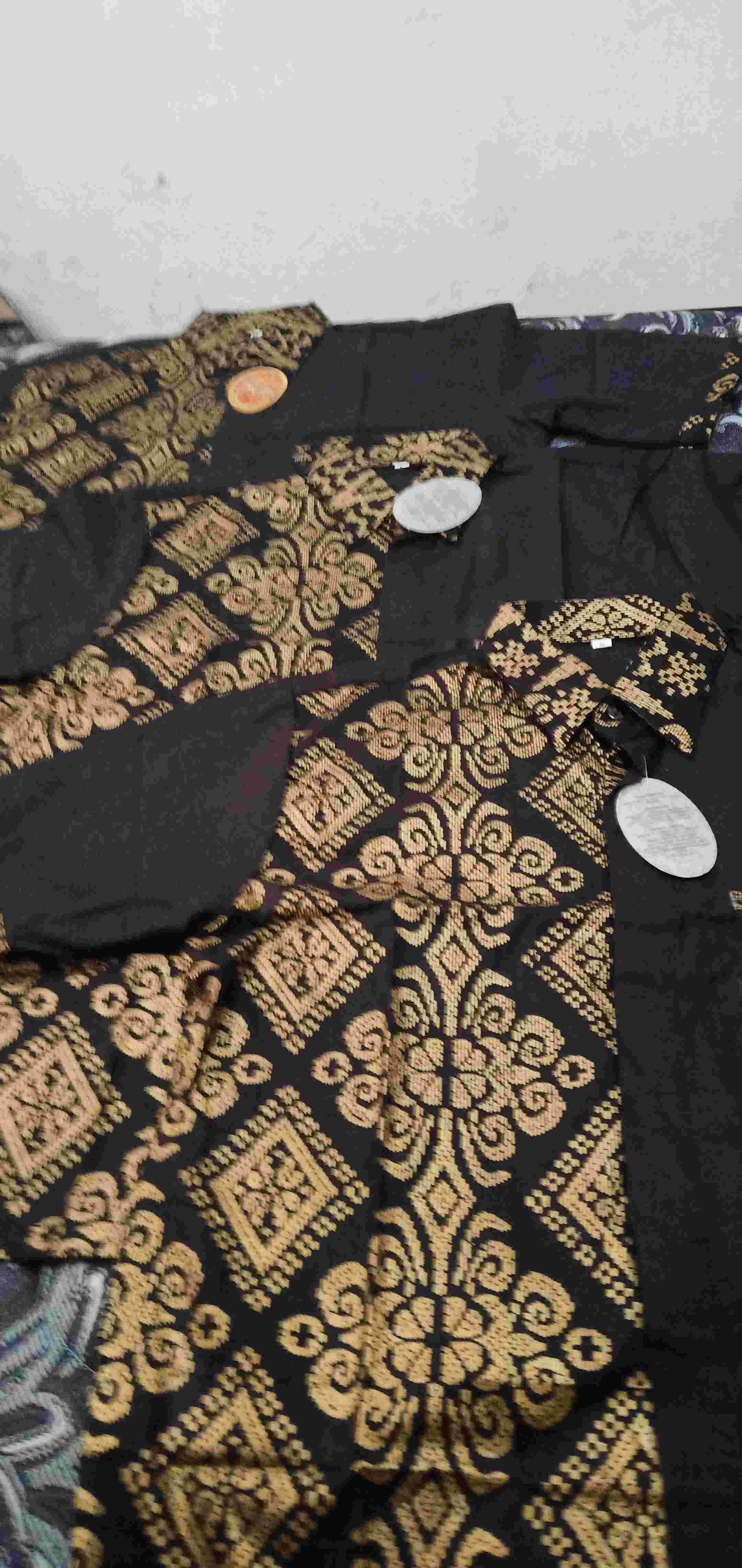 Big Size - Baju Atasan Hem Batik Pria Motif Prada Kombinasi Size Jumbo