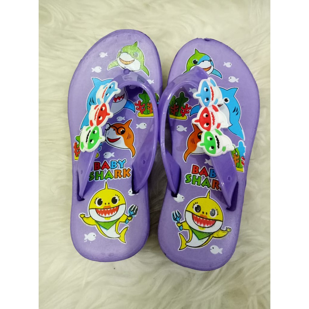 baby shark flip flops
