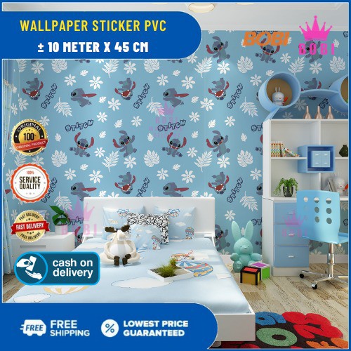 Wallpaper Sticker Stich ZSD025 / Wallpaper New 2021 / Ukuran 9mx45cm