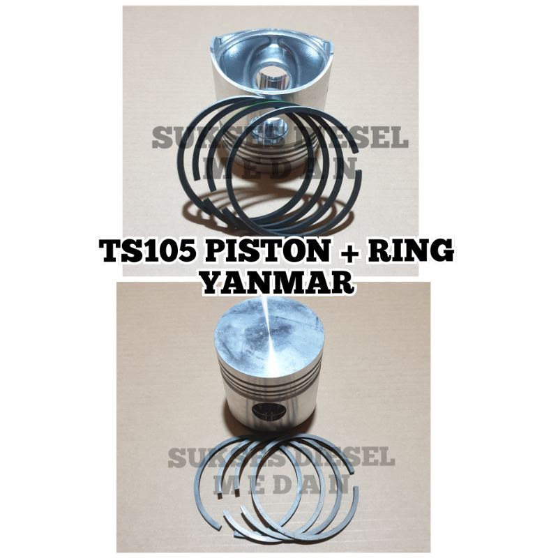 TS105 Piston with Ring Seher Mesin Diesel Yanmar TS-105 TS 105 izumi