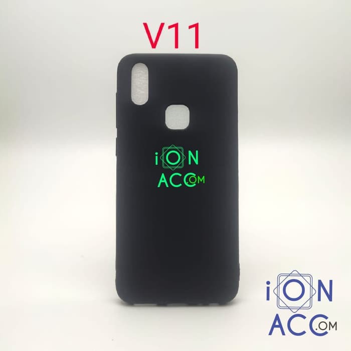 CASE SLIM MATTE VIVO V11 FINGER PRINT BLACK MATTE CASE