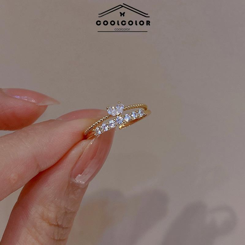 COD Cincin Indah Ringan Mewah Kecil Indah Cinta Jari Telunjuk Gadis- cl