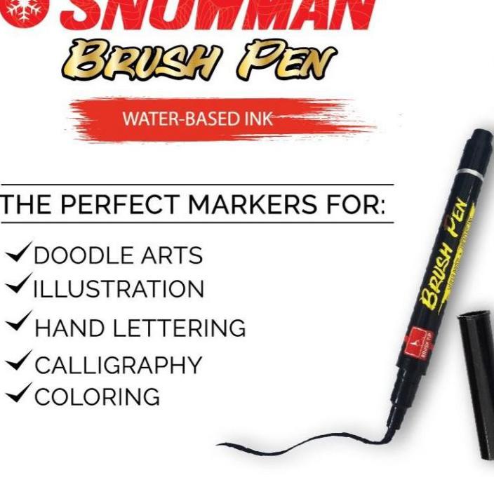 

Terbaru라마 Brush Pen Snowman 24 warna .... ....
