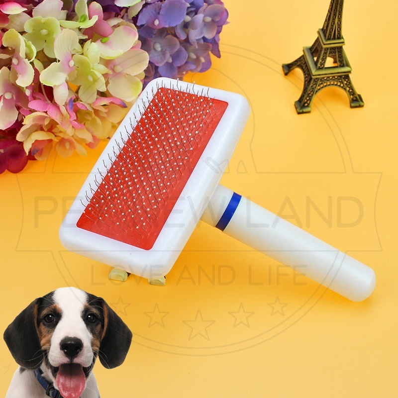 Sisir Kawat Grooming Sikat Kucing Anjing Pijat Perawatan Rambut Grooming Hewan