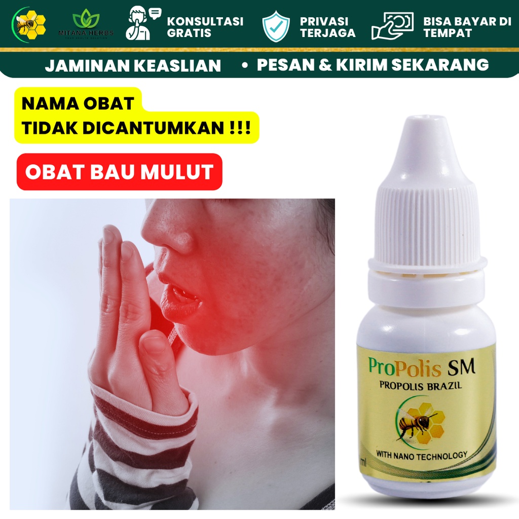 Mitana Herbal - Obat Bau Mulut Dan Nafas - Sariawan Di Mulut - Obat Penghilang Bau Mulut - Obat Kumu