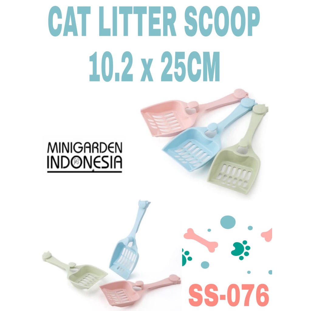 SEKOP PASIR KUCING GUMPAL SS 076 CAT LITTER SCOOP 25 CM SEROKAN POOP