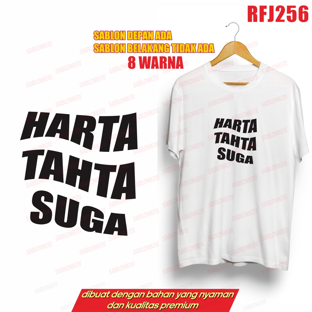 MURAH!!! KAOS HARTA TAHTA SUGA RFJ256 UNISEX