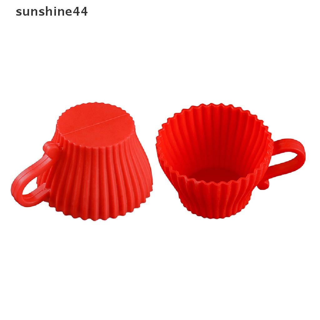 Sunshine 1pc Cetakan Cupcake / Muffin Bentuk Cangkir Teh Bahan Silikon