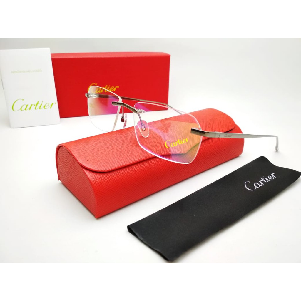 Frame Kacamata Baca Cartier TITANIUM*_  8201037 (57-18-150) Fullset