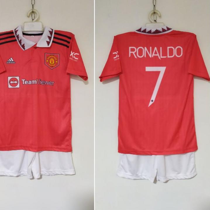 (BIG SALE) ALFIYAH ~ SETELAN BAJU BOLA ANAK MU PSG REAL MADRID ,MESSI RONALDO, MBAPPE