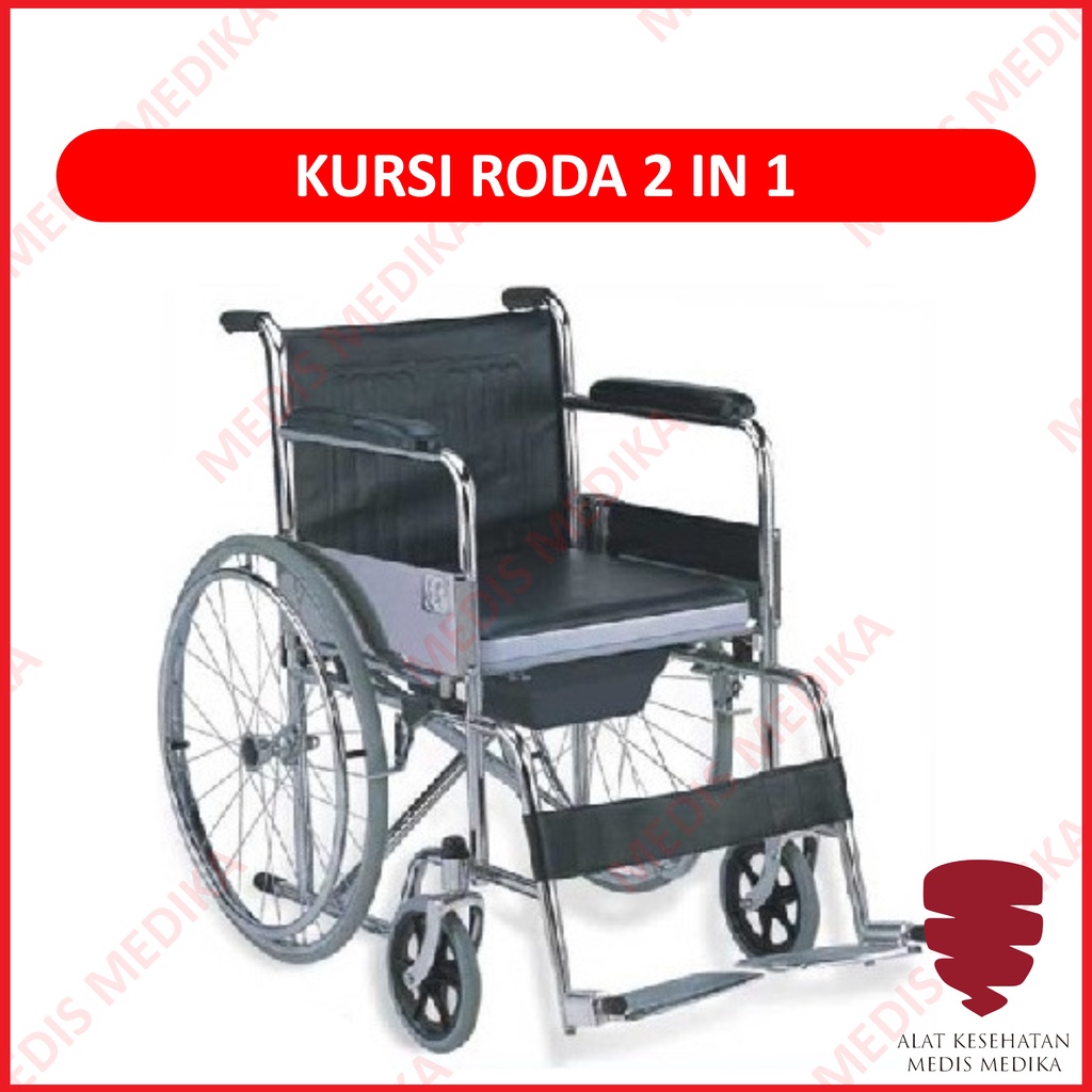 Kursi Roda Peralatan Bantu Penunjang Gerak 2in1 Wheel chair Sella GEA
