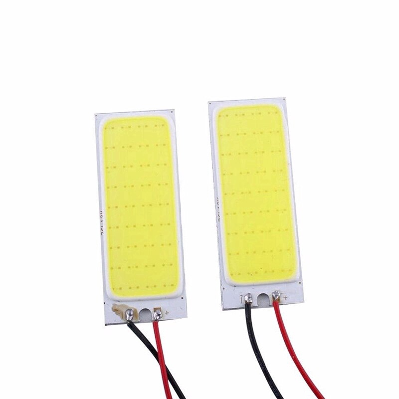 Hot Sale/2pcs Lampu Panel Interior Mobil LED COB 36warna Putih, Lampu Panel Interior Mobil 12V Dengan T10 BA9S Dan Adaptor Lampu Kubah