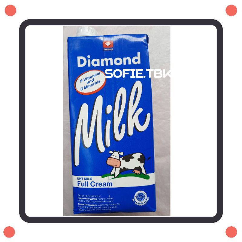 

Susu UHT Diamond Full cream 1 Liter