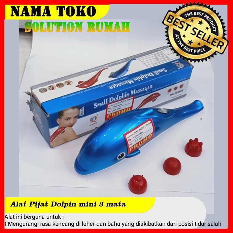 Alat Pijat Dolpin Mini 3 Mata Alat Pijat Punggung Alat Pijat Getar Murah