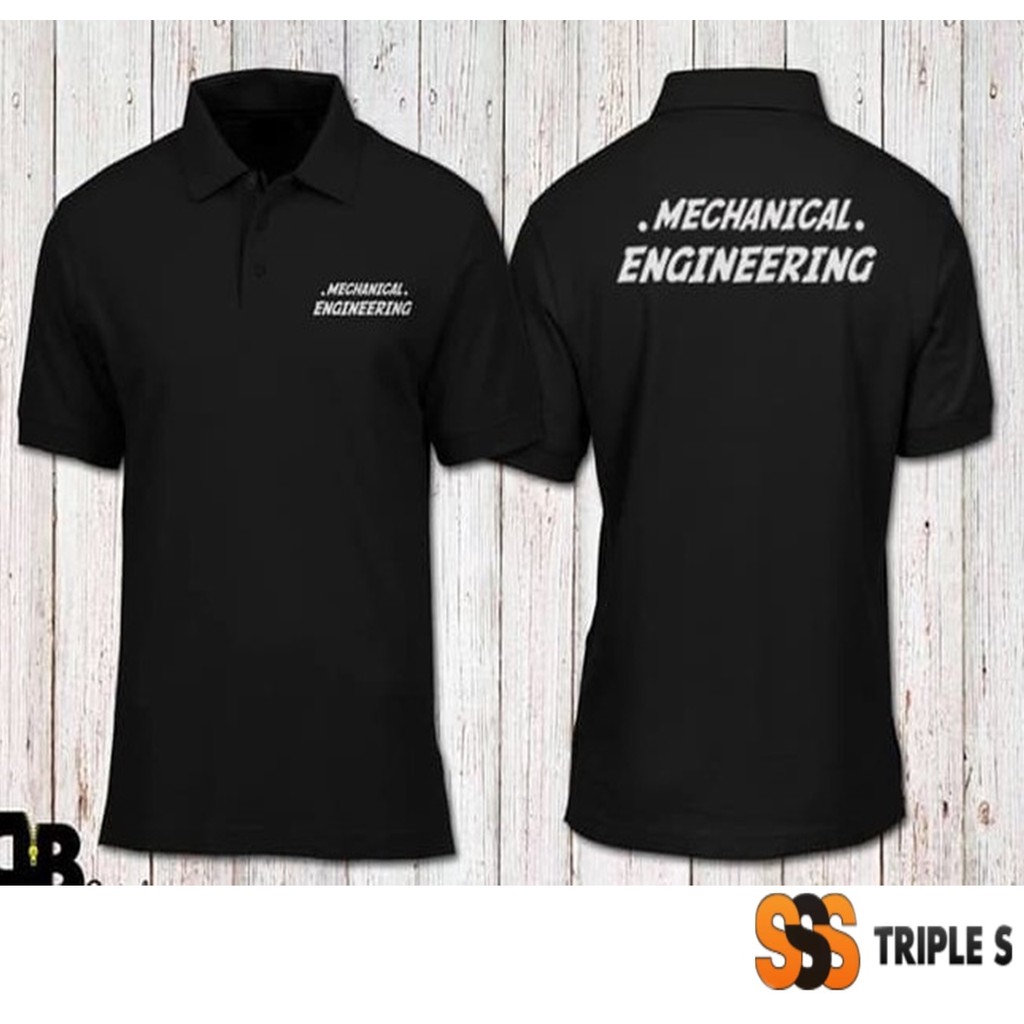 Polo Shirt Mechanical Engineering Kaos Kerah Teknik Mesin Shopee Indonesia