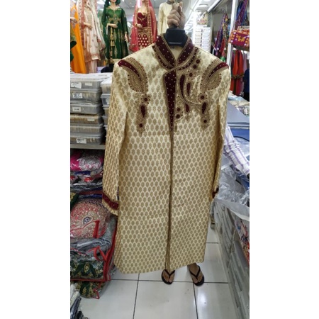 BAJU INDIA SHERWANI PENGANTIN PRIA SET
