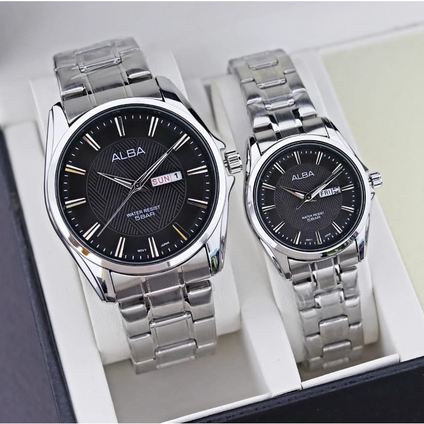 Jam Tangan ALBA Couple Anti Air || Best Seller