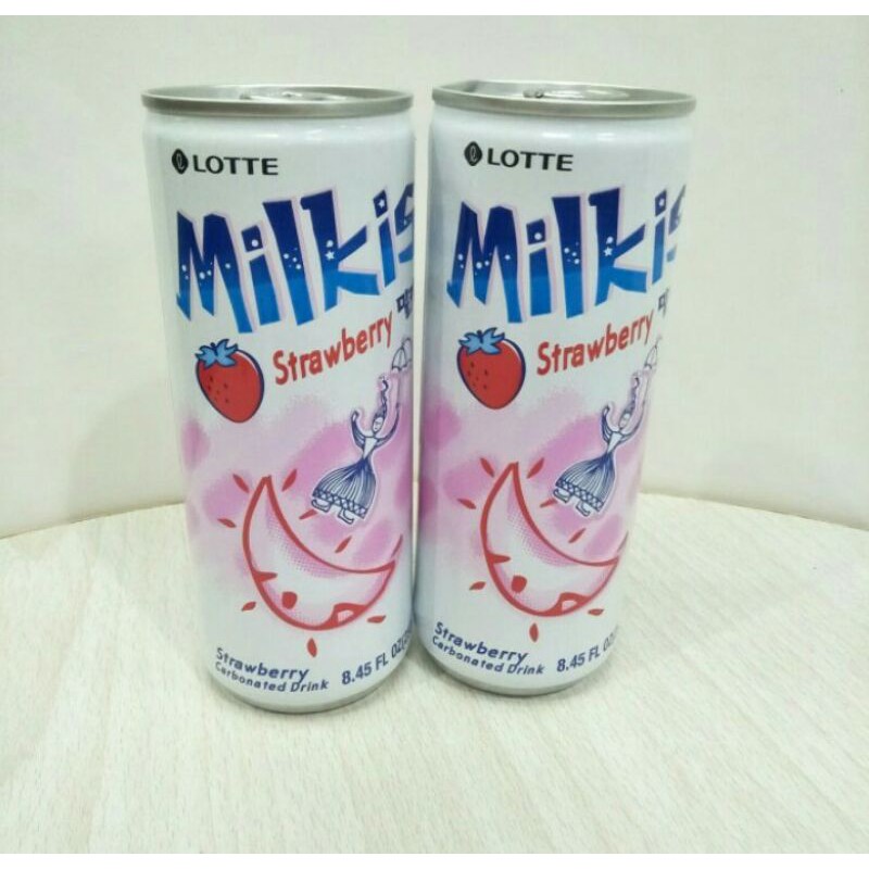 

Lotte Chilsung Milkis Strawberry Minuman Berkarbonasi 250ml