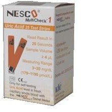 Nesco Strip N UA (25s) STRIP UNTUK CEK ASAM URAT (25pcs/btl)