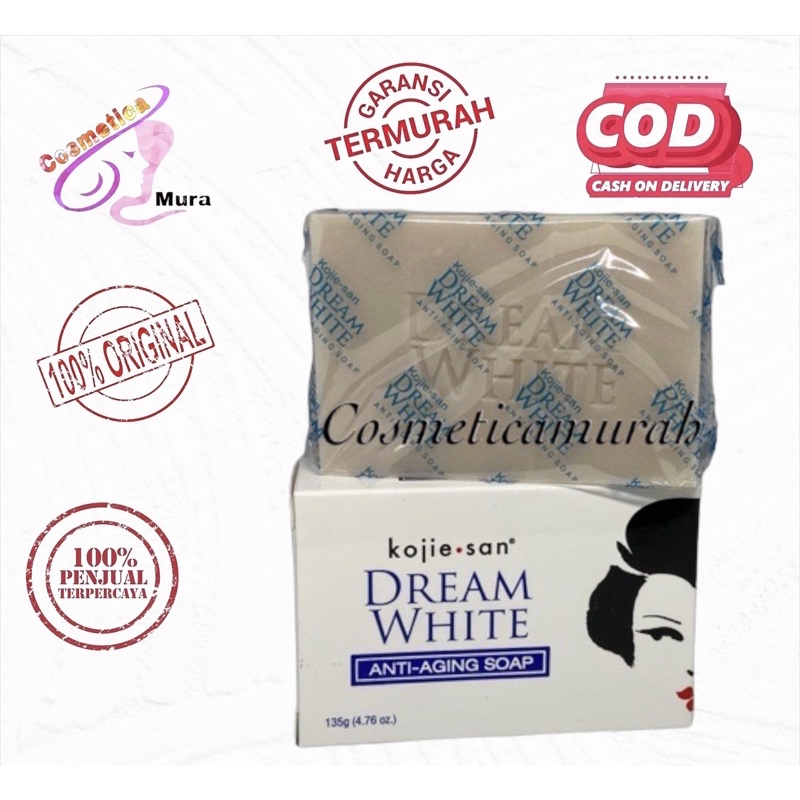 [ 135 gram ] kojie san dream white anti aging soap // kojiesan dream white soap // kojie san anti