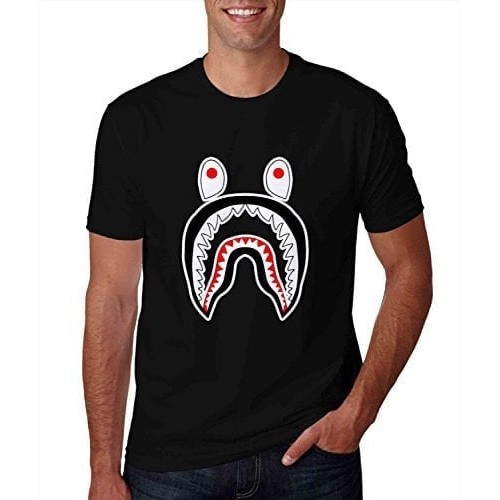 Kaos Tshirt Baju Combed 30S Distro Bape Shark