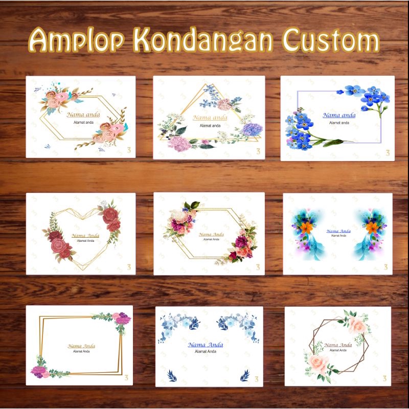 

AMPLOP KONDANGAN CUSTOM (Part 05)