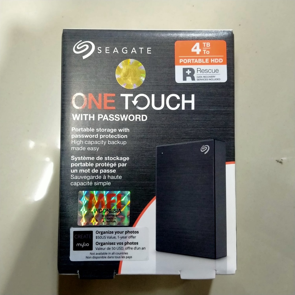 Seagate One Touch 4TB - USB 3.0 External Hardisk 2.5&quot; Portable (Pengganti Seagate Backup Plus)