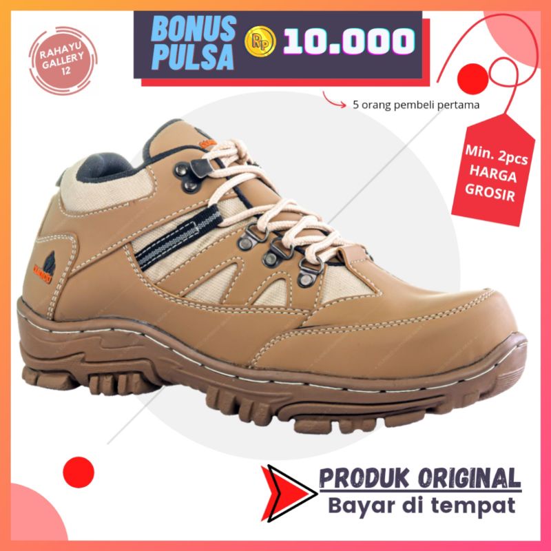 Cladico Roadster Low Sepatu Safety Pria Original Kulit Sintetis Premium Sol Kuat Ringan